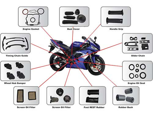 Motorcycle Rubber Parts