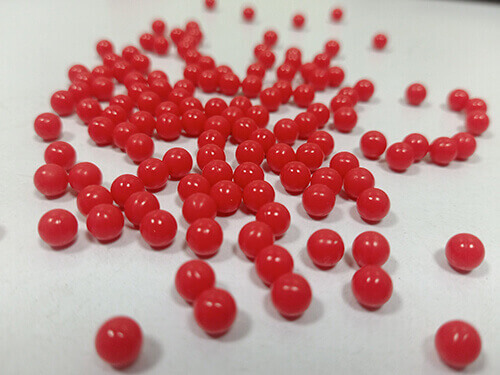 FDA silicone ball red color